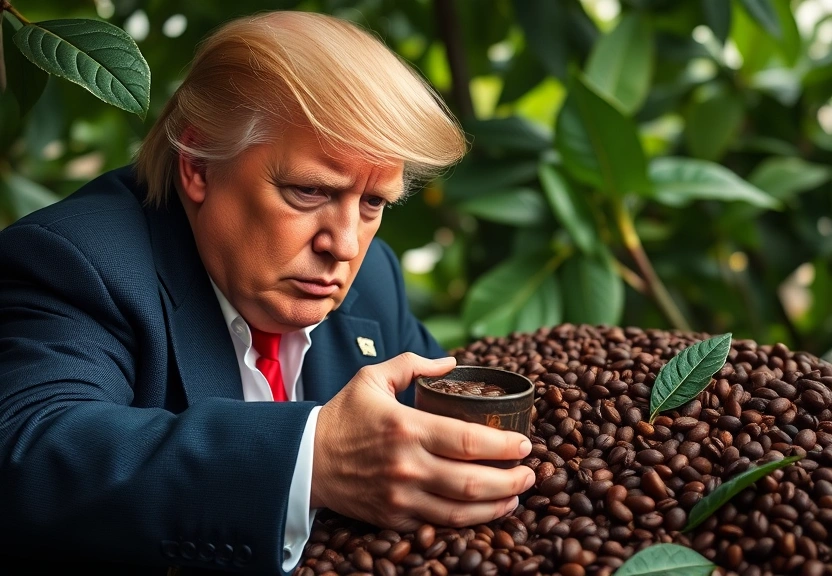 Representação visual de A Tarifa de Trump sobre o Café Brasileiro: A Preocupação dos Importadores Americanos