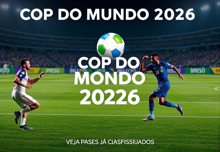 Representação visual de Copa do Mundo 2026: veja os países já classificados
