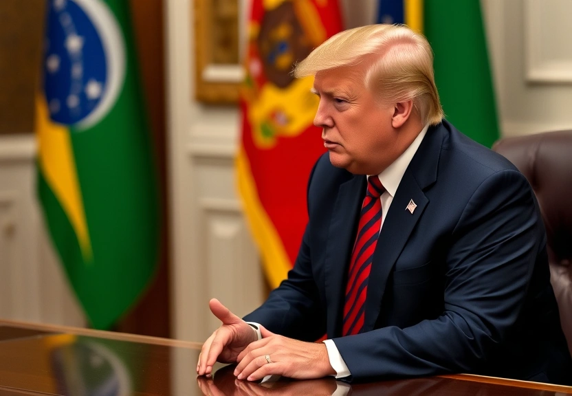 Representação visual de Trump did not mention Bolsonaro in meeting with Lula, says Brazilian government.