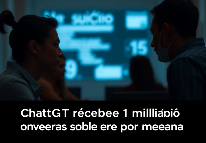 Representação visual de ChatGPT recebe 1 milhão de conversas sobre suicídio por semana
